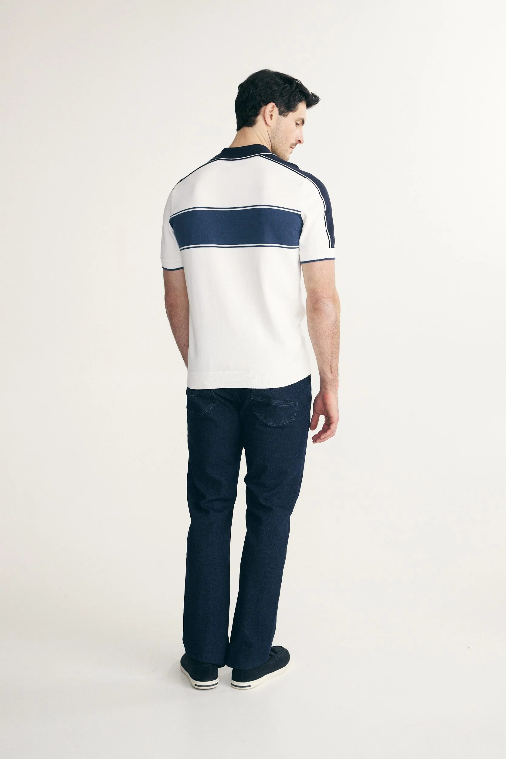 Color block knitted polo - Image 6