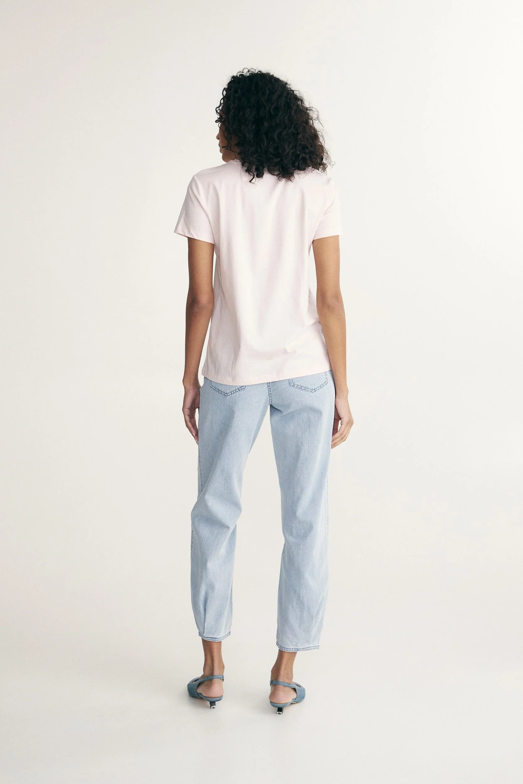 Embroidered neckline t-shirt - Image 2