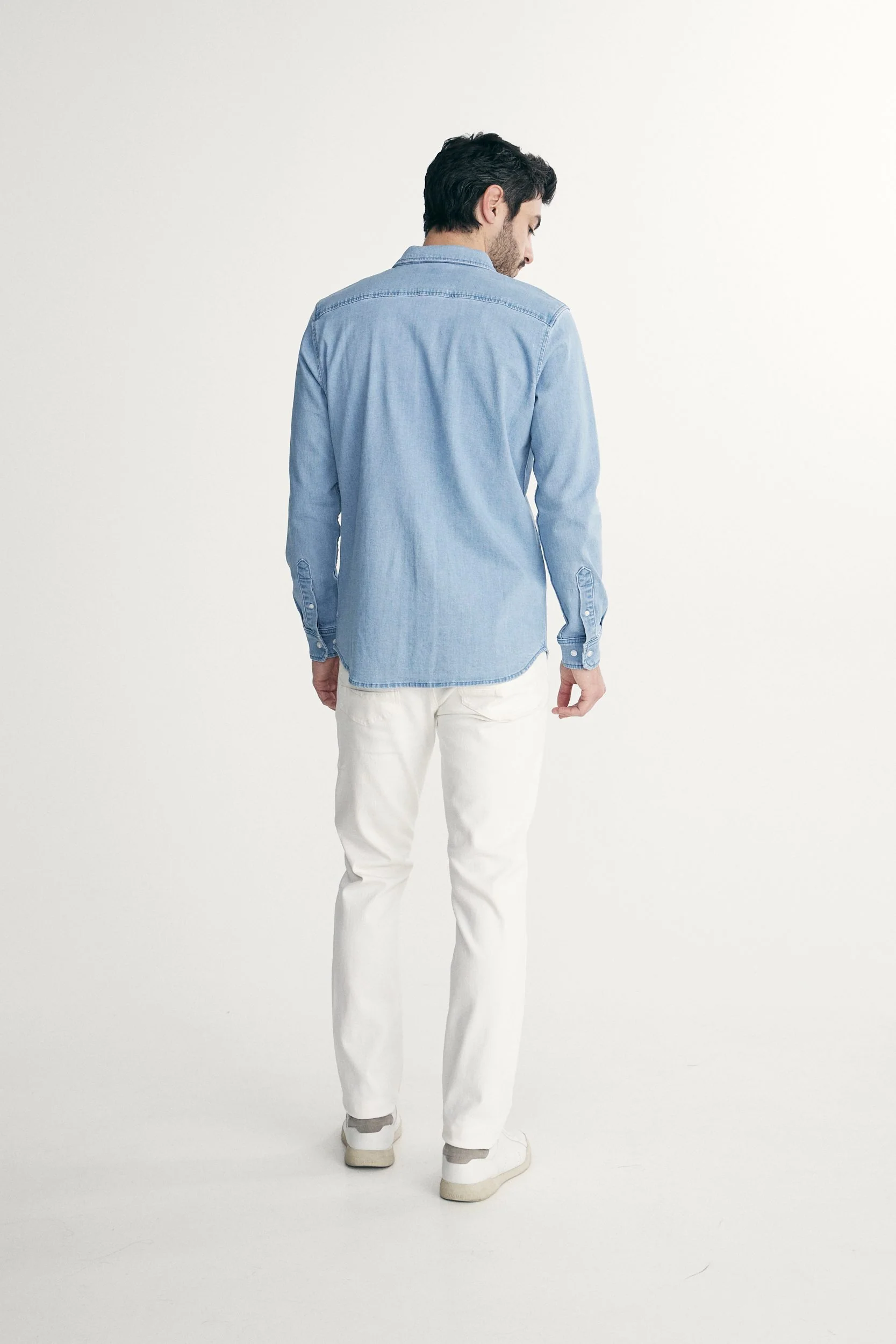 Fitted denim shirt - Image 2