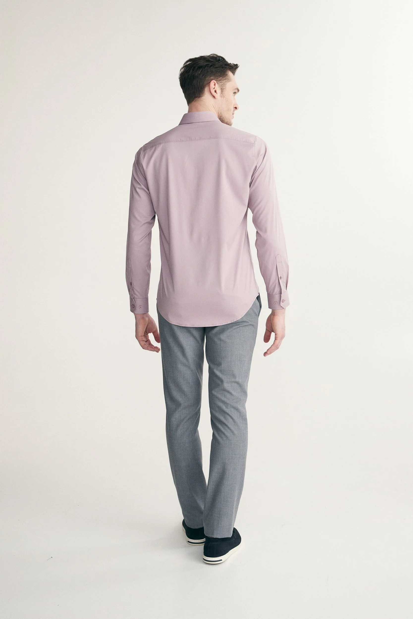 Fitted solid shirt - Image 4