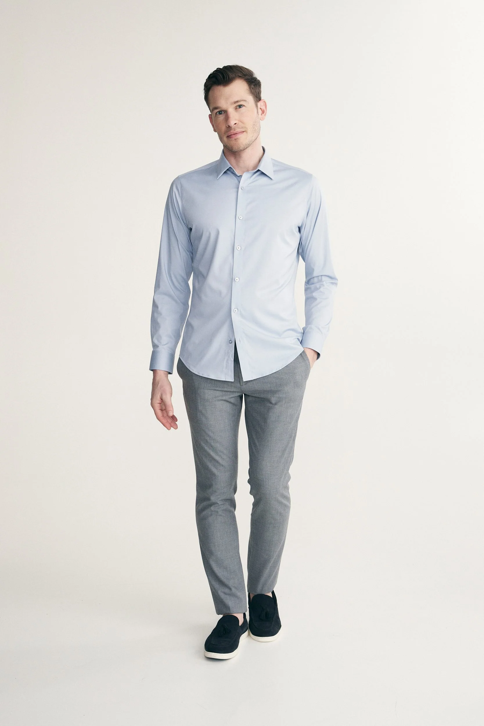 Fitted solid shirt - Image 6