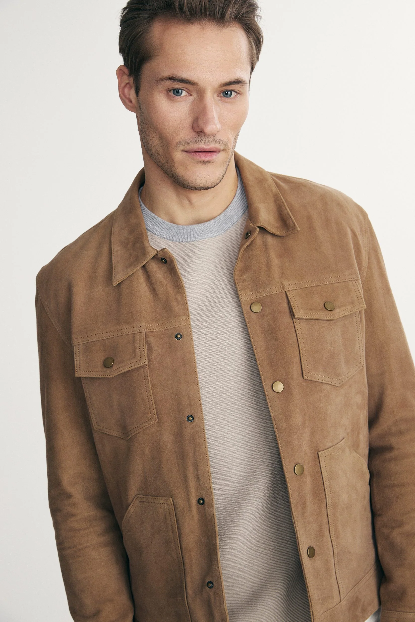 Goat suede overshirt - Image 4
