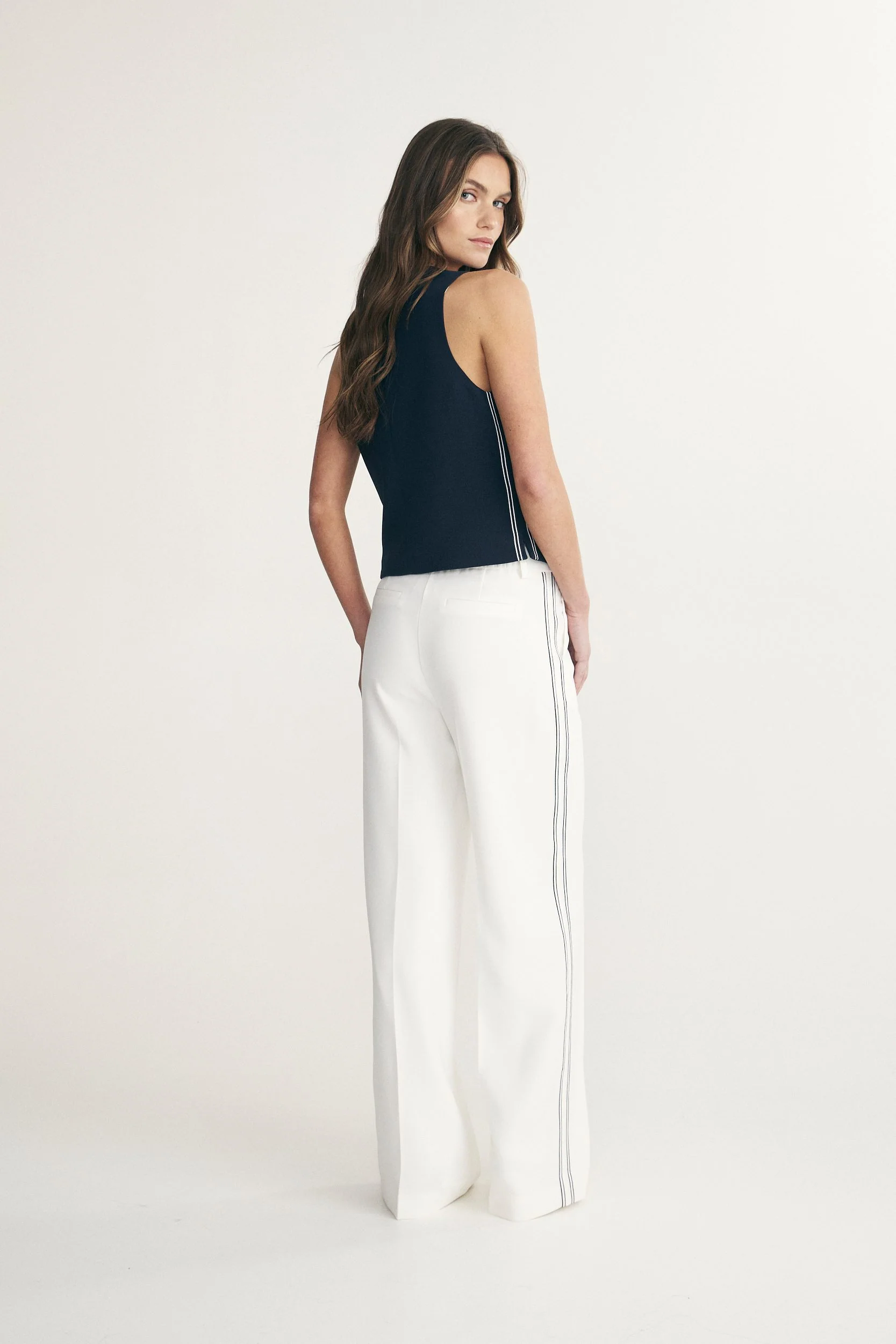 High waist pant with ribbon - Image 3