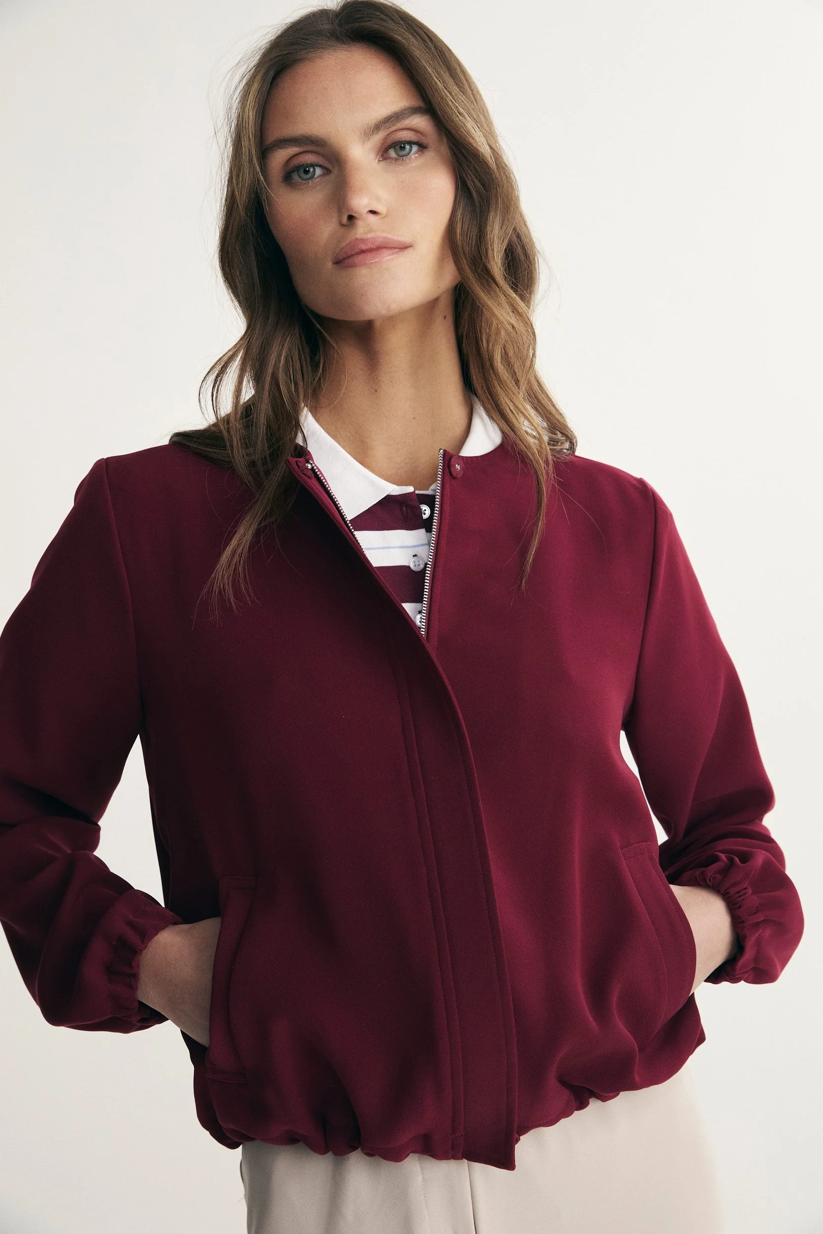 Jacket with drawstring - Image 3