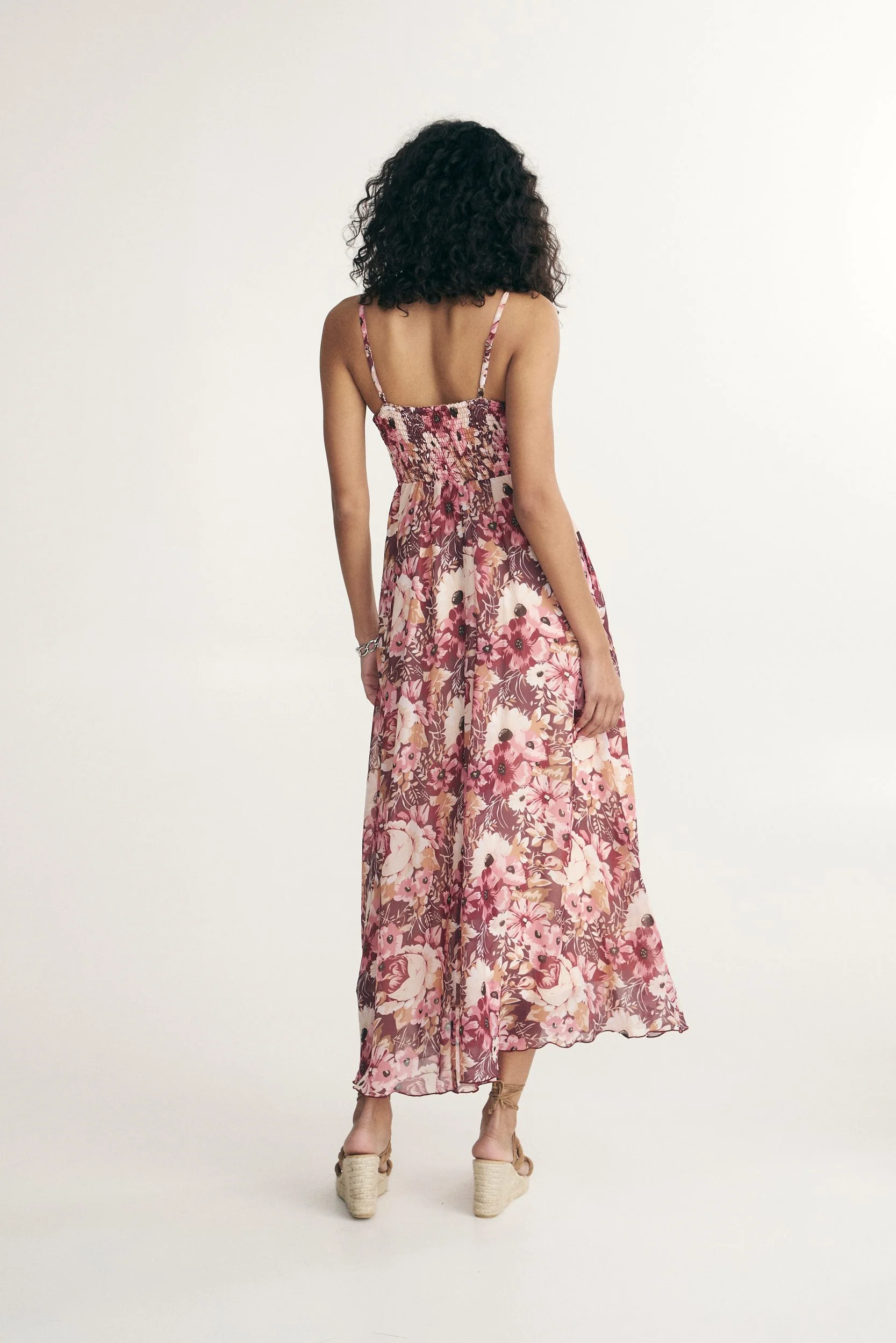 Maxi dress with floral print - Image 3