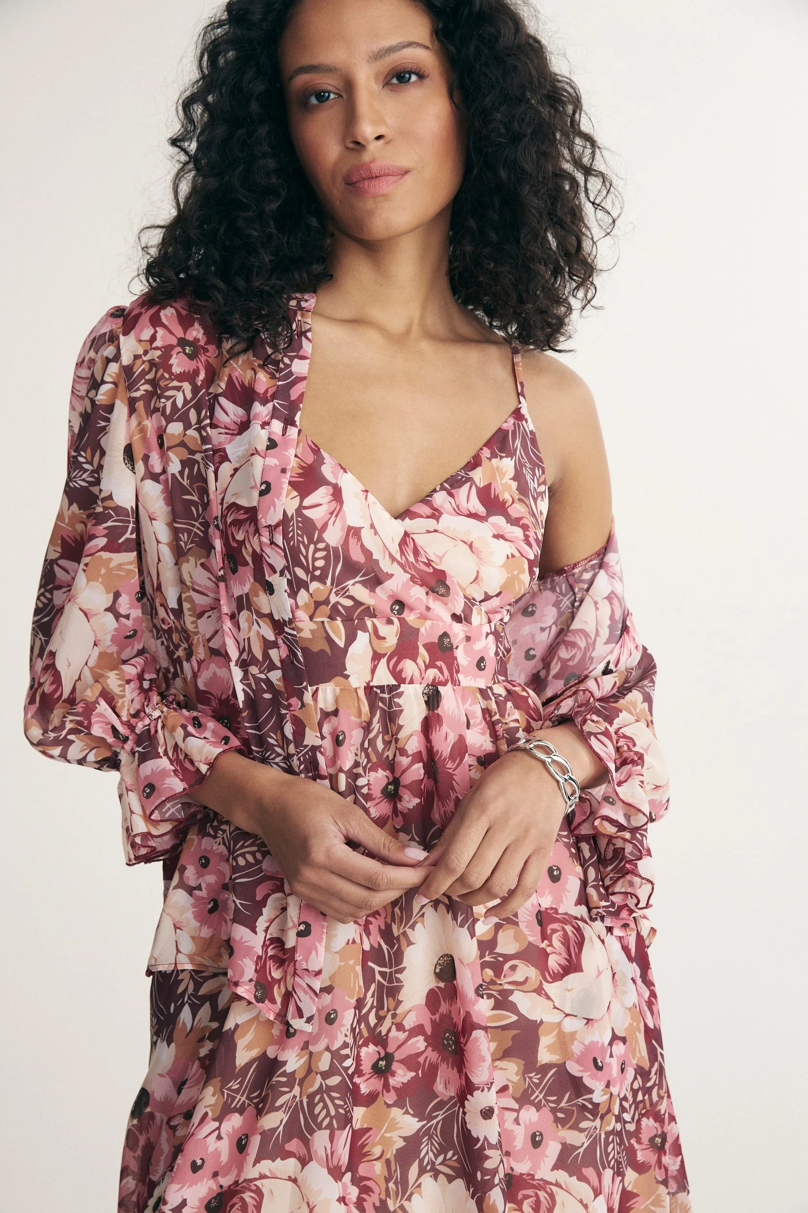 Maxi dress with floral print - Image 4