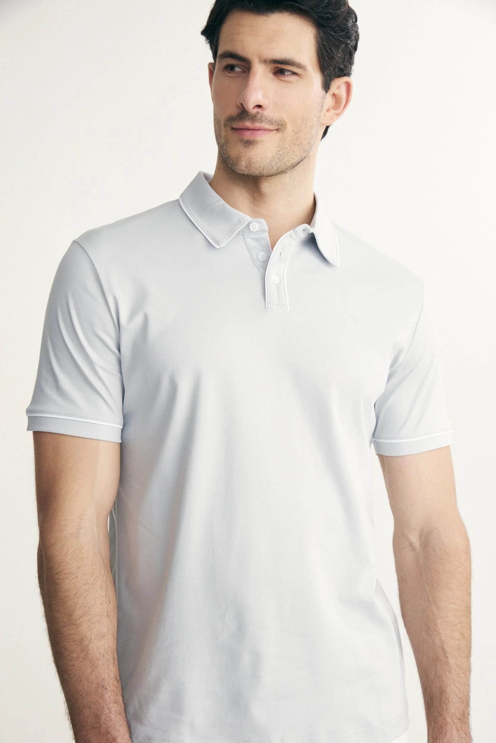 Mercerized cotton polo - Image 4