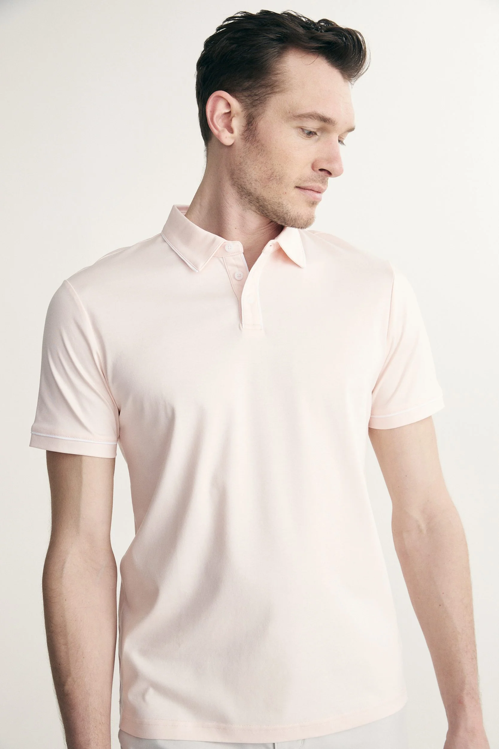 Mercerized cotton polo