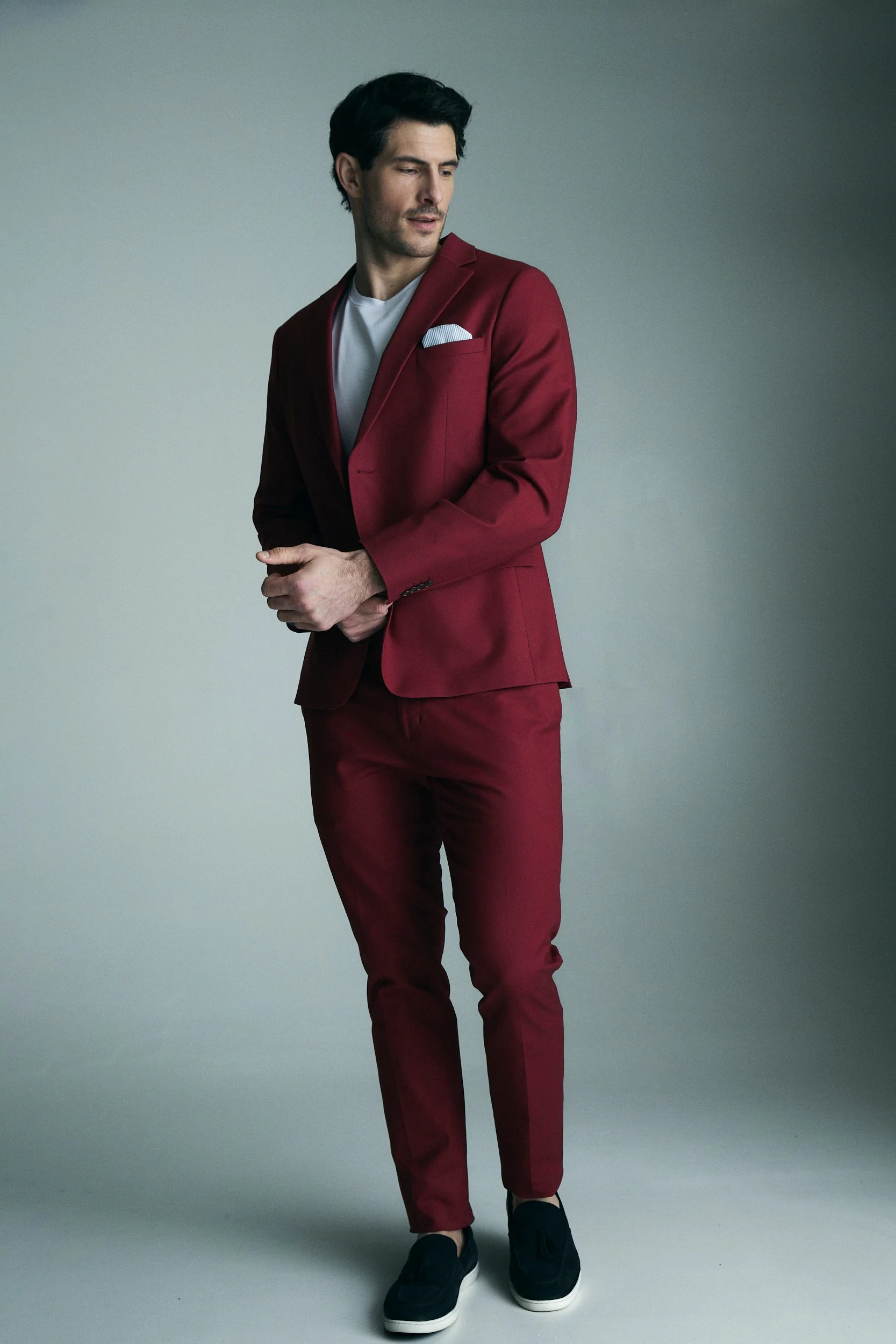Notch collar extra-fitted blazer - Image 10