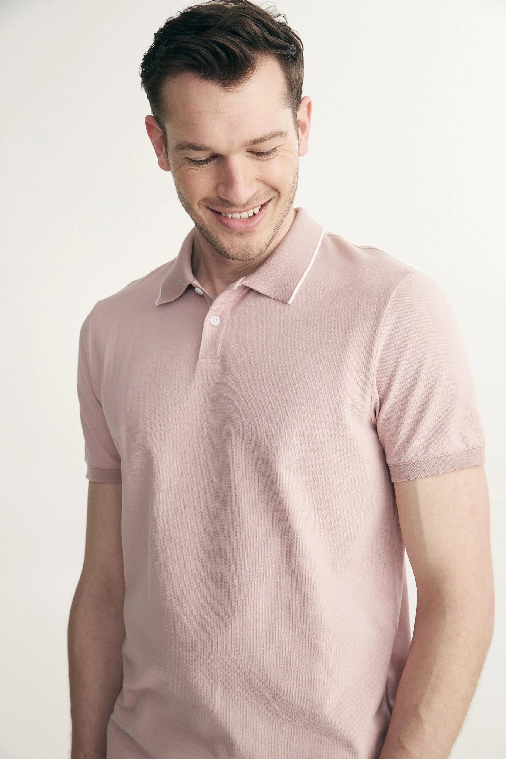 Polo with detail at collar - Image 2