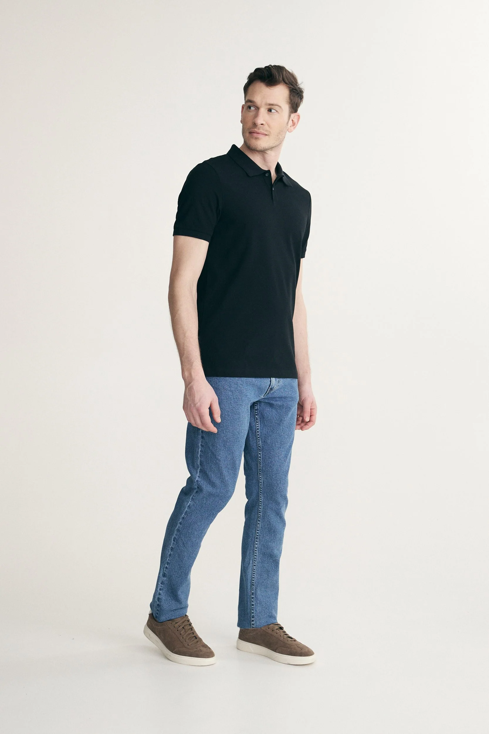 Polo with detail at collar - Image 7