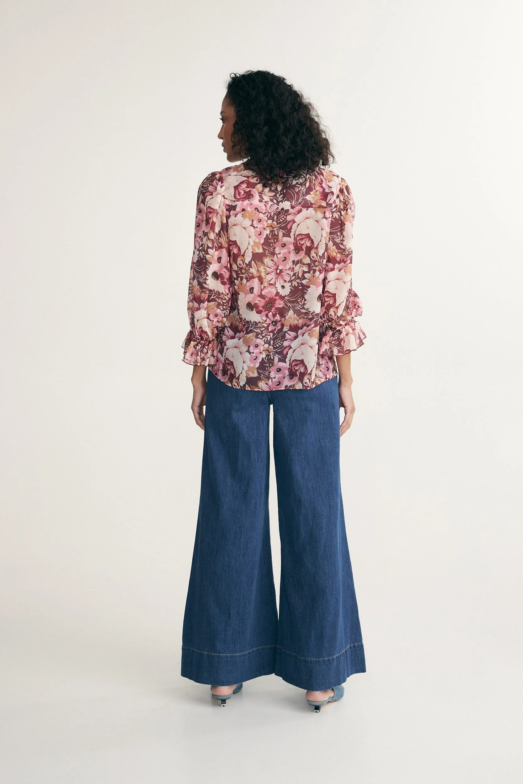 Printed puffy sleeve shirt - Image 2