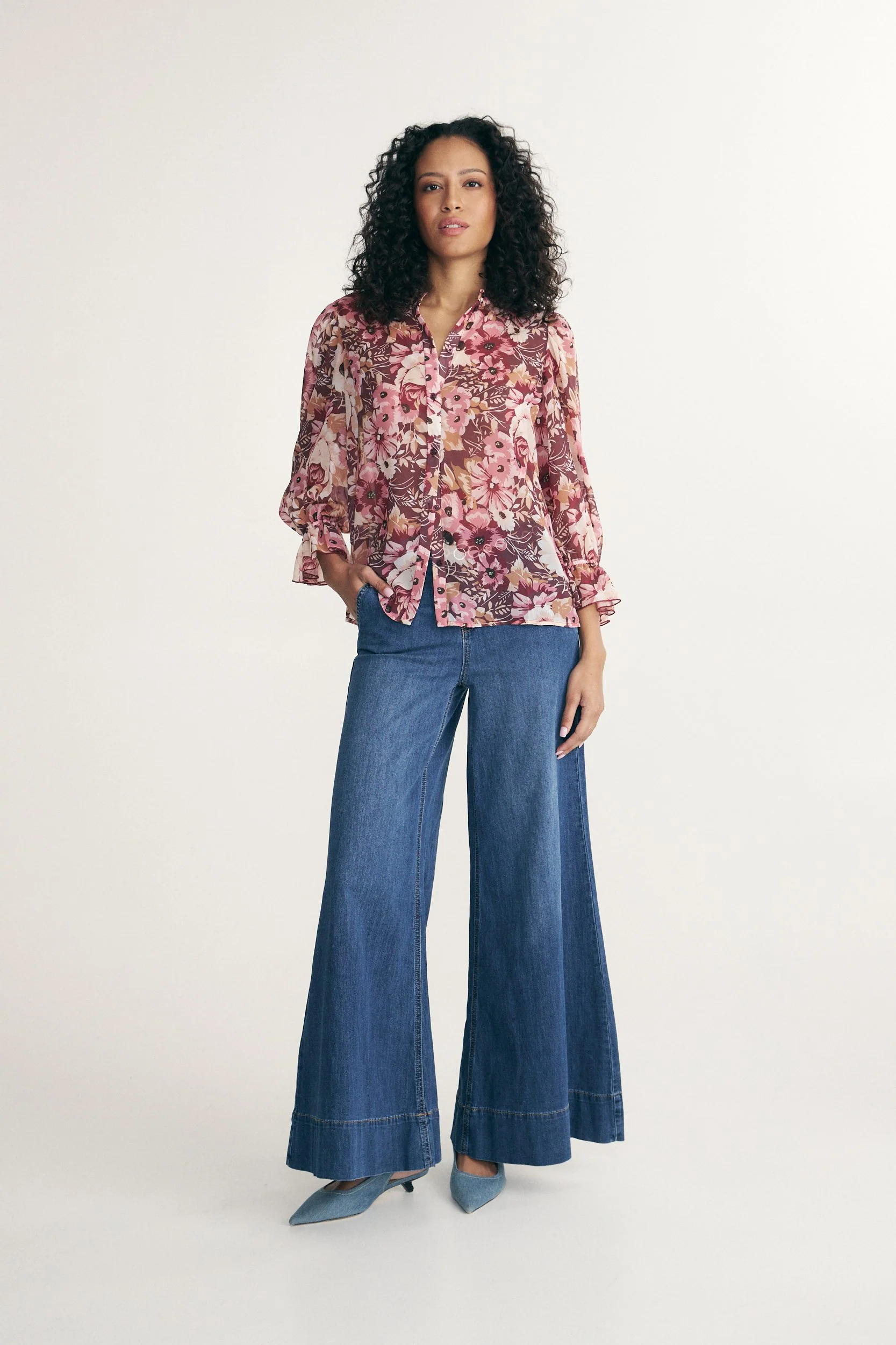 Printed puffy sleeve shirt - Image 3
