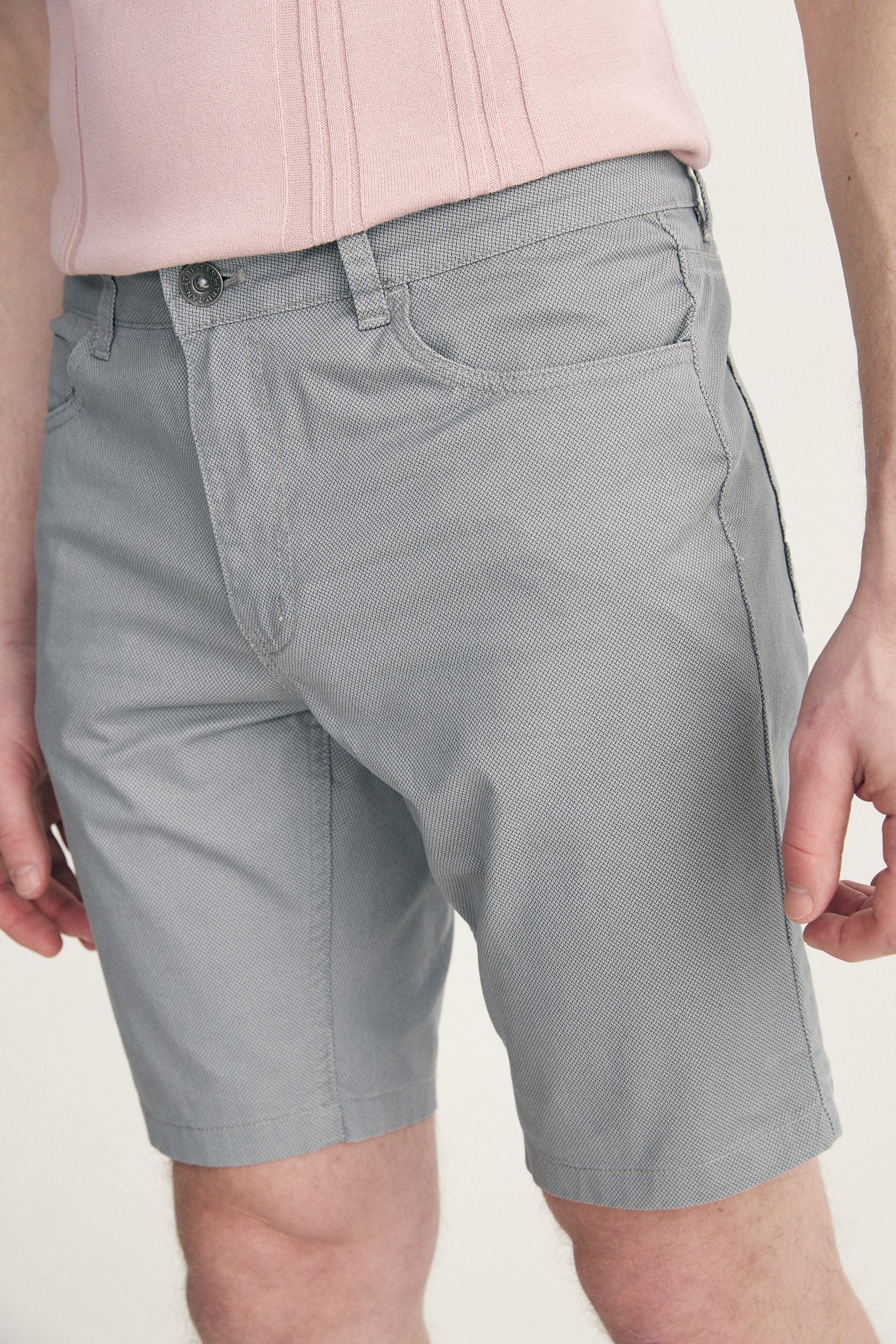 Five pockets printed slim fit bermuda - Image 3
