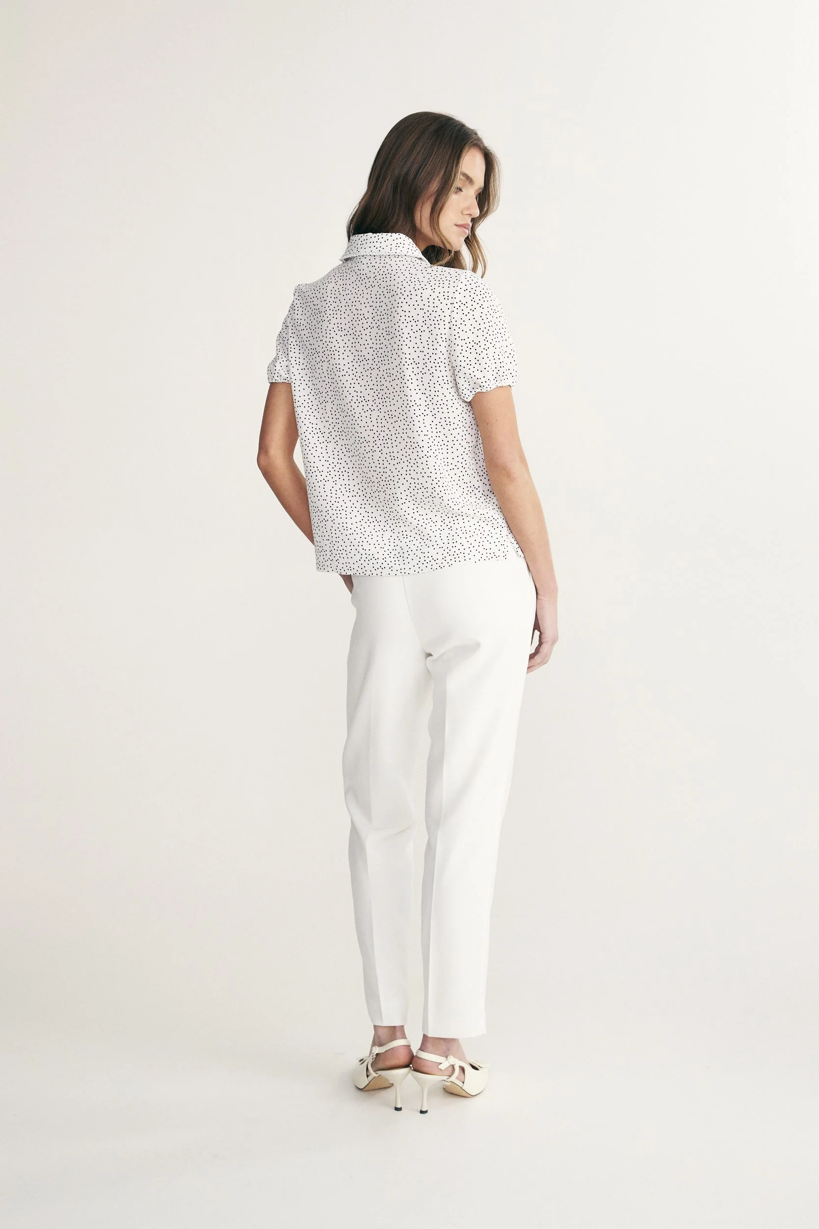 Short sleeve polka dot shirt - Image 2