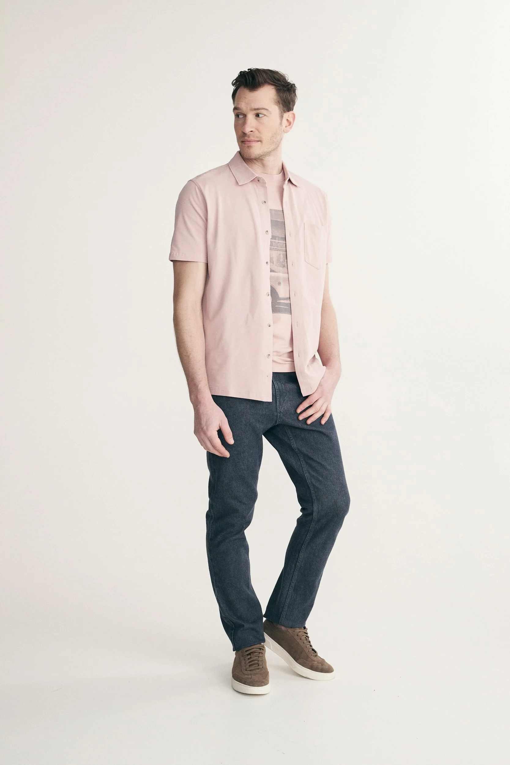 Short sleeves pique shirt - Image 4