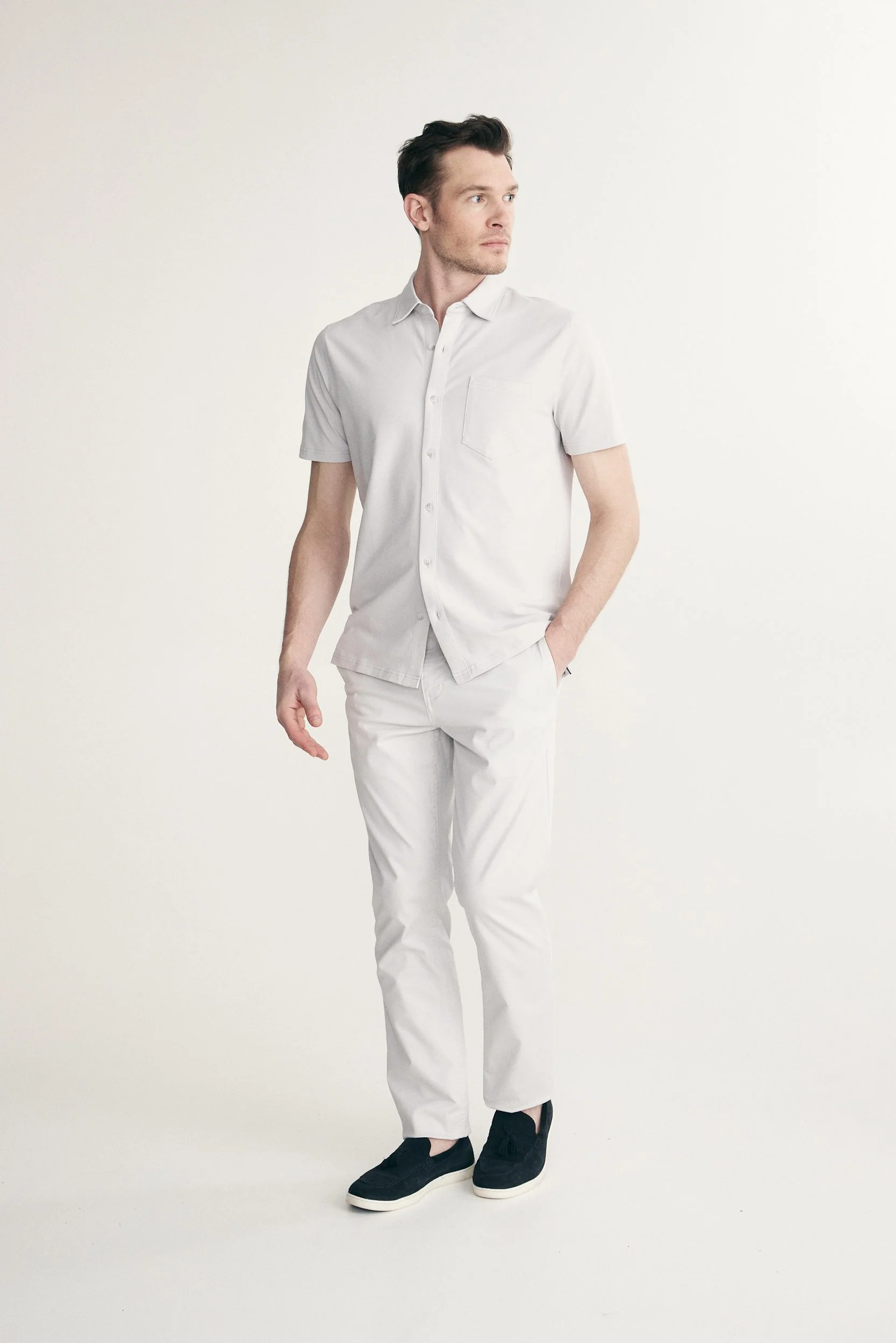 Short sleeves pique shirt - Image 6