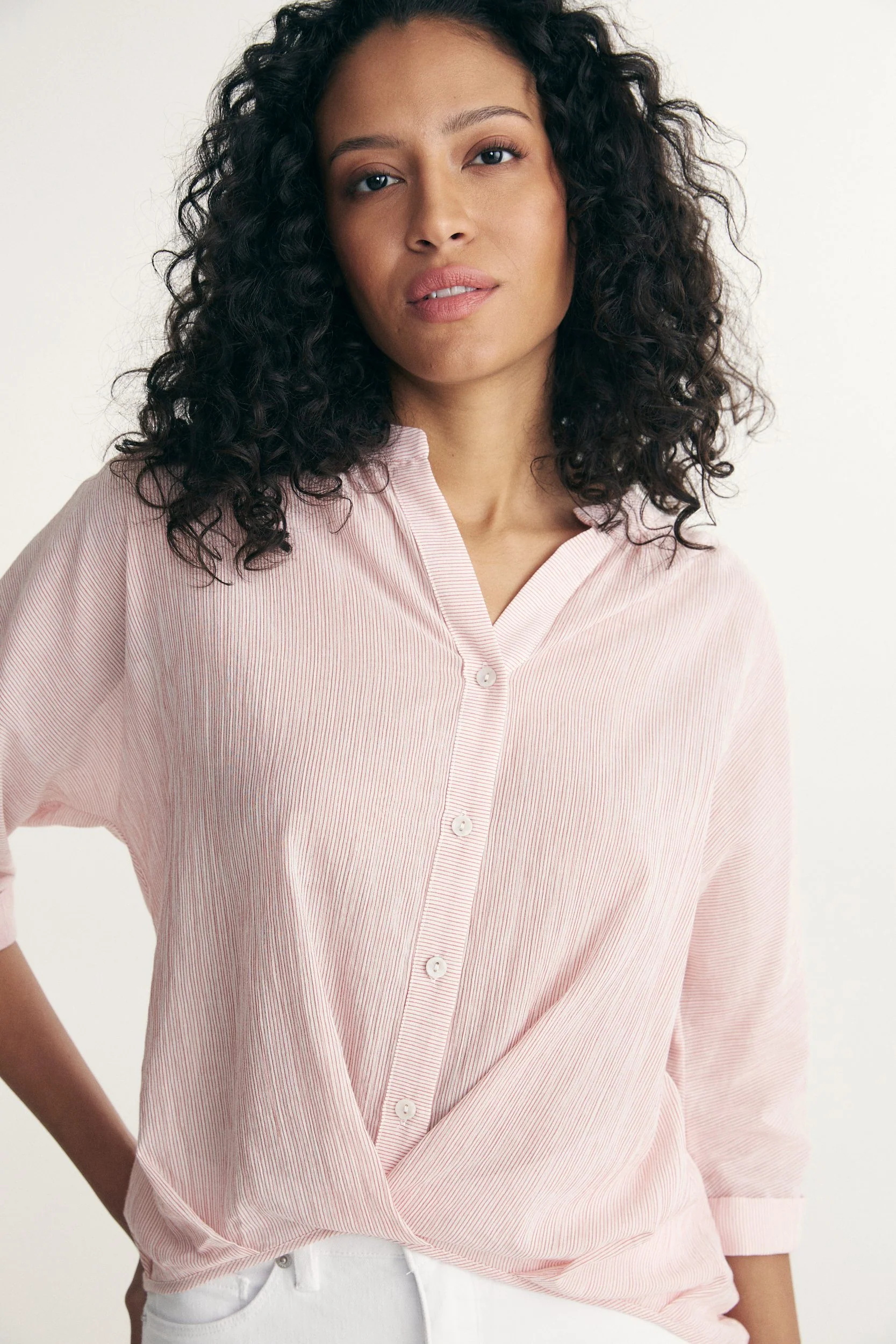 Sleeve dolman top with pleats at front - Image 4