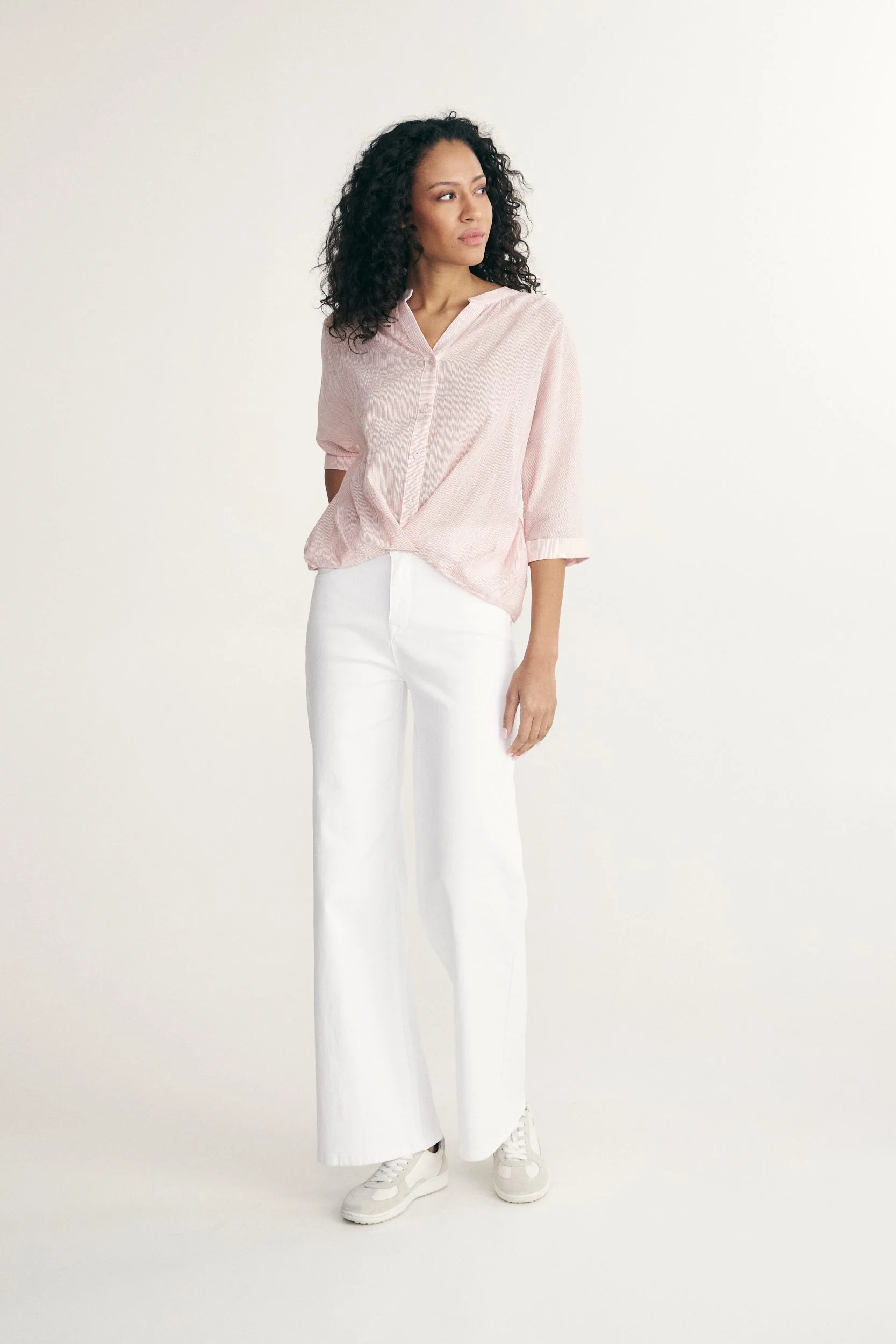 Sleeve dolman top with pleats at front - Image 6