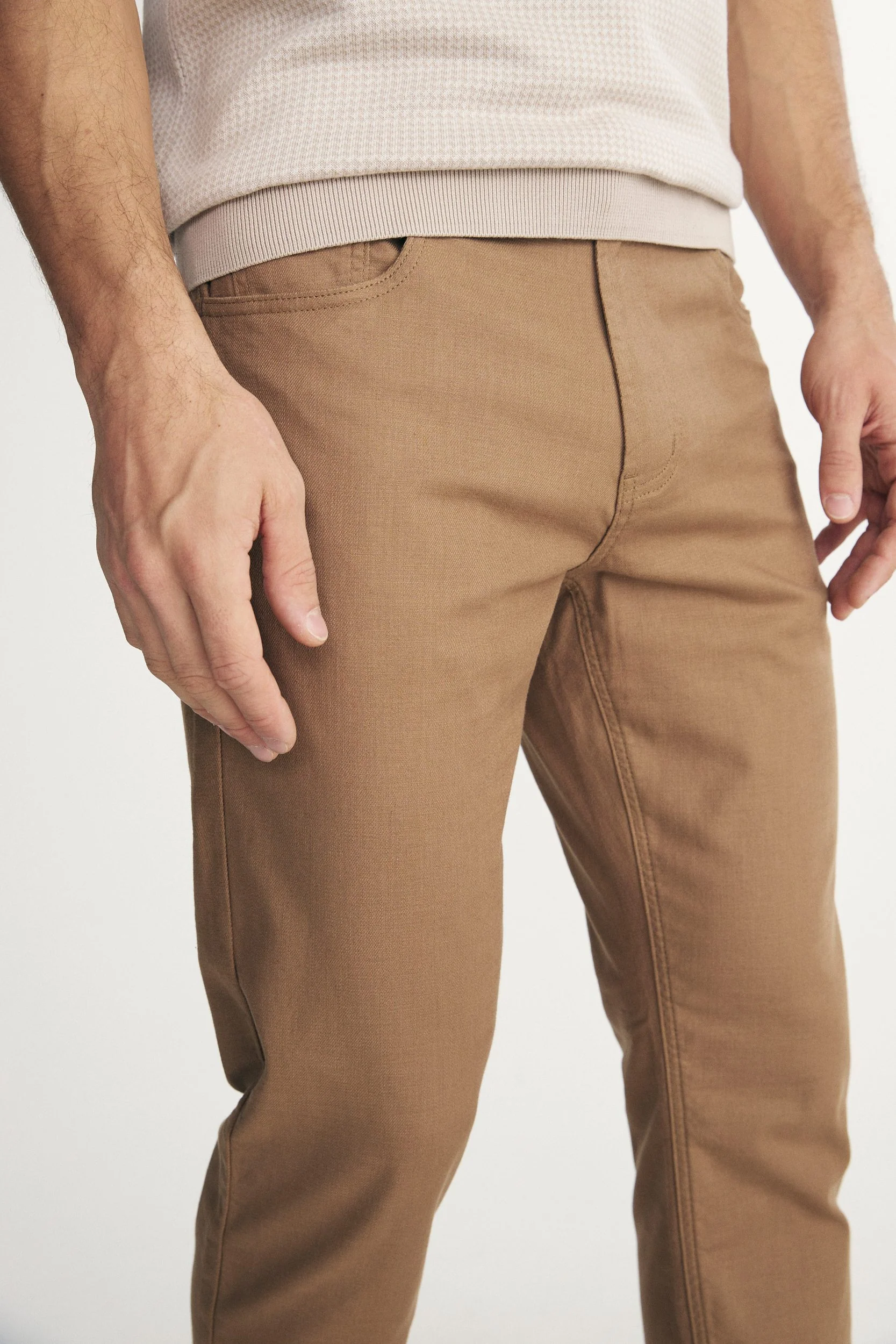 Slim fit five pocket pants - Image 13