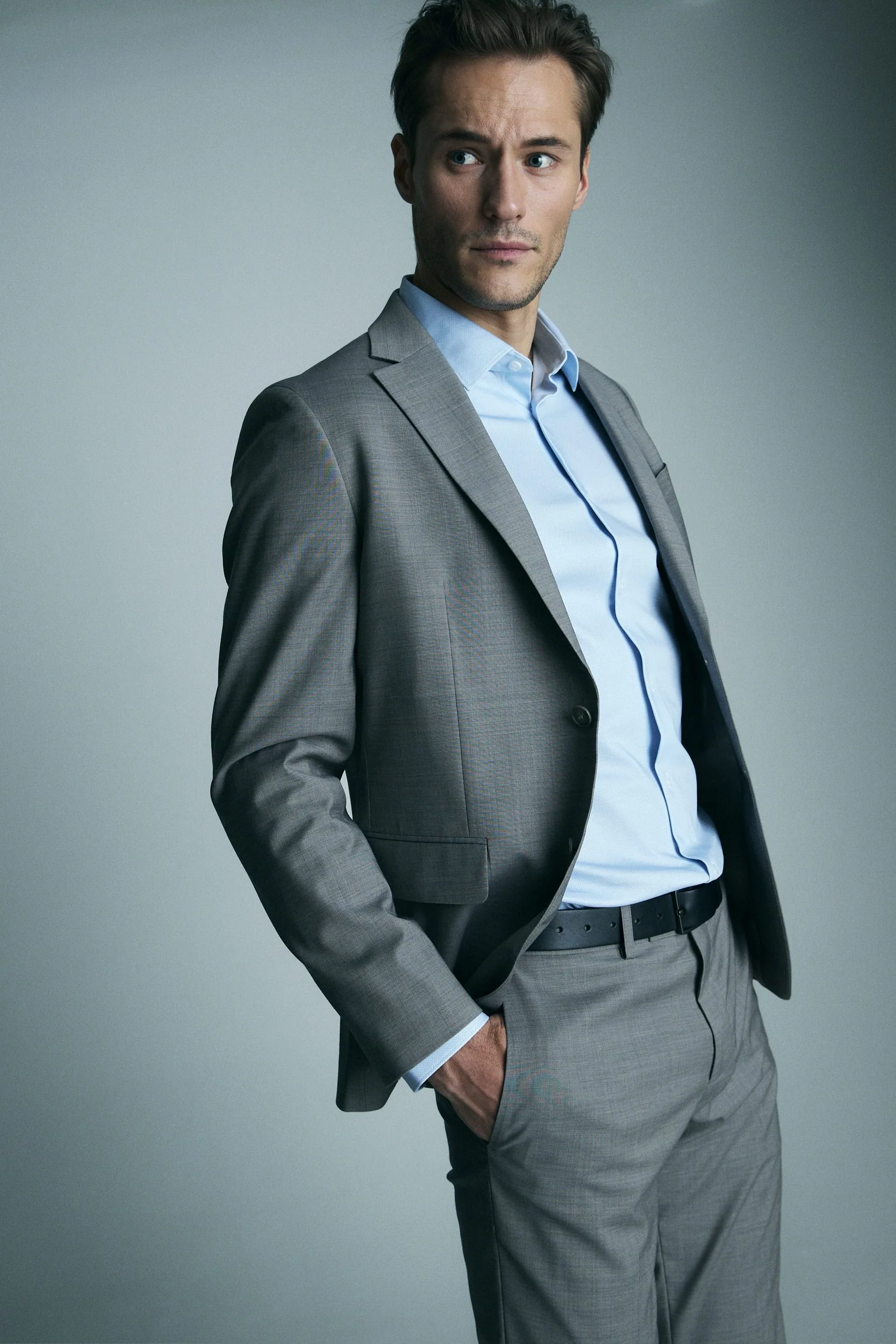 Solid fitted blazer - Image 2