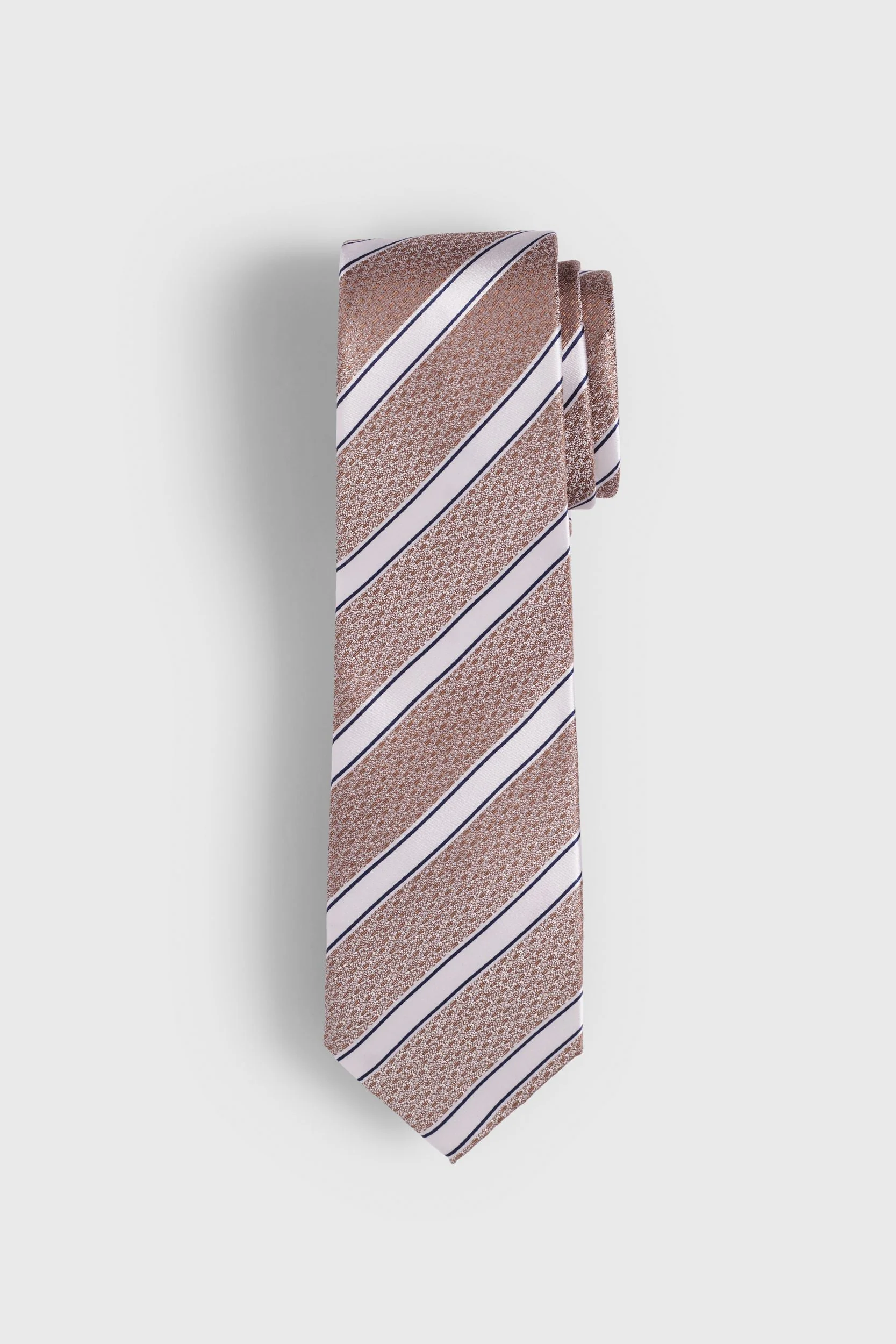 Striped jacquard tie