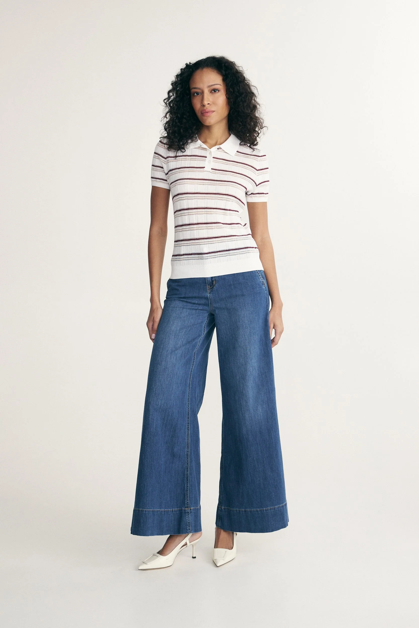 Textured stripes polo - Image 2