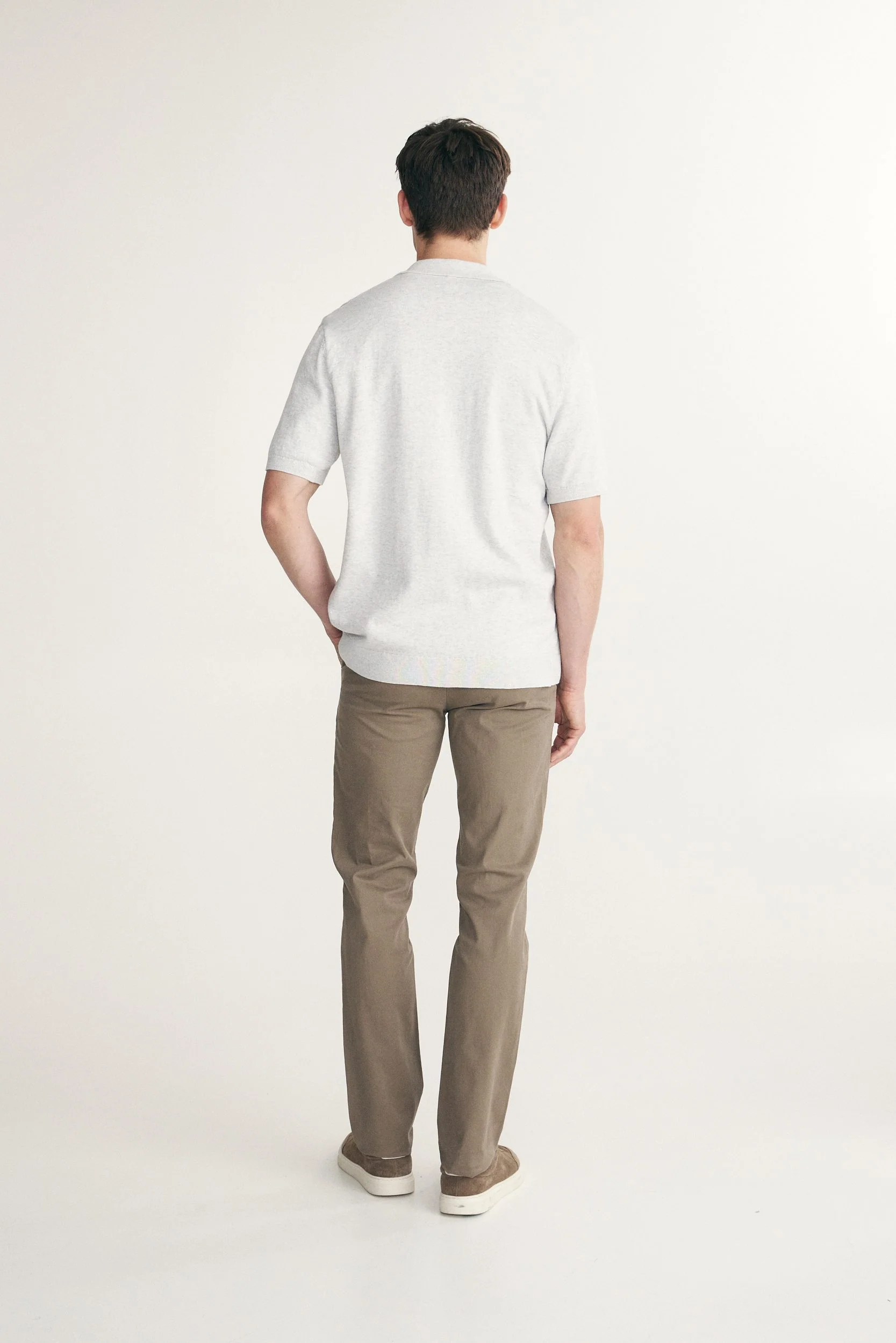 Textured vertical stripes knitted shirt - Image 3