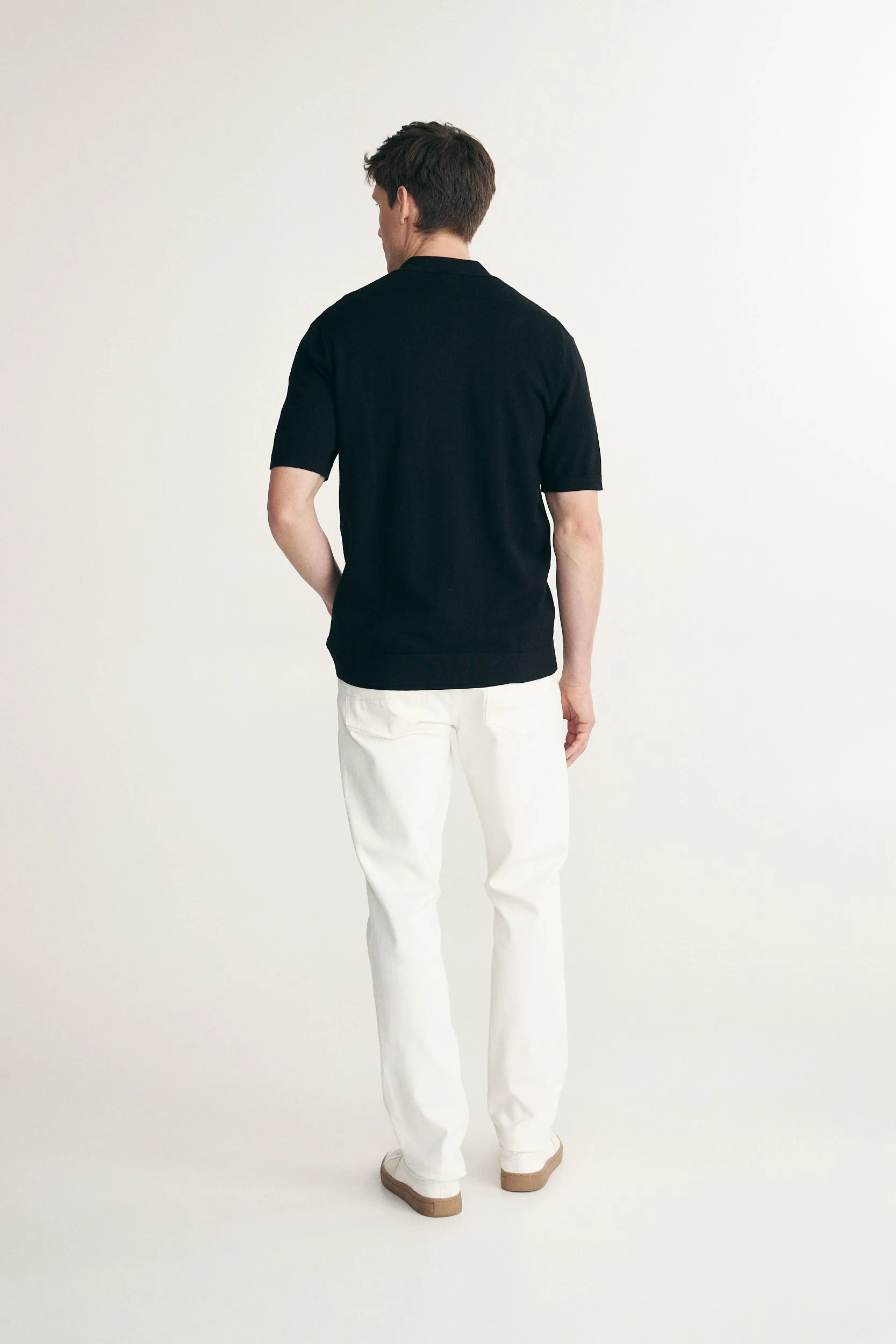 Textured vertical stripes knitted shirt - Image 5