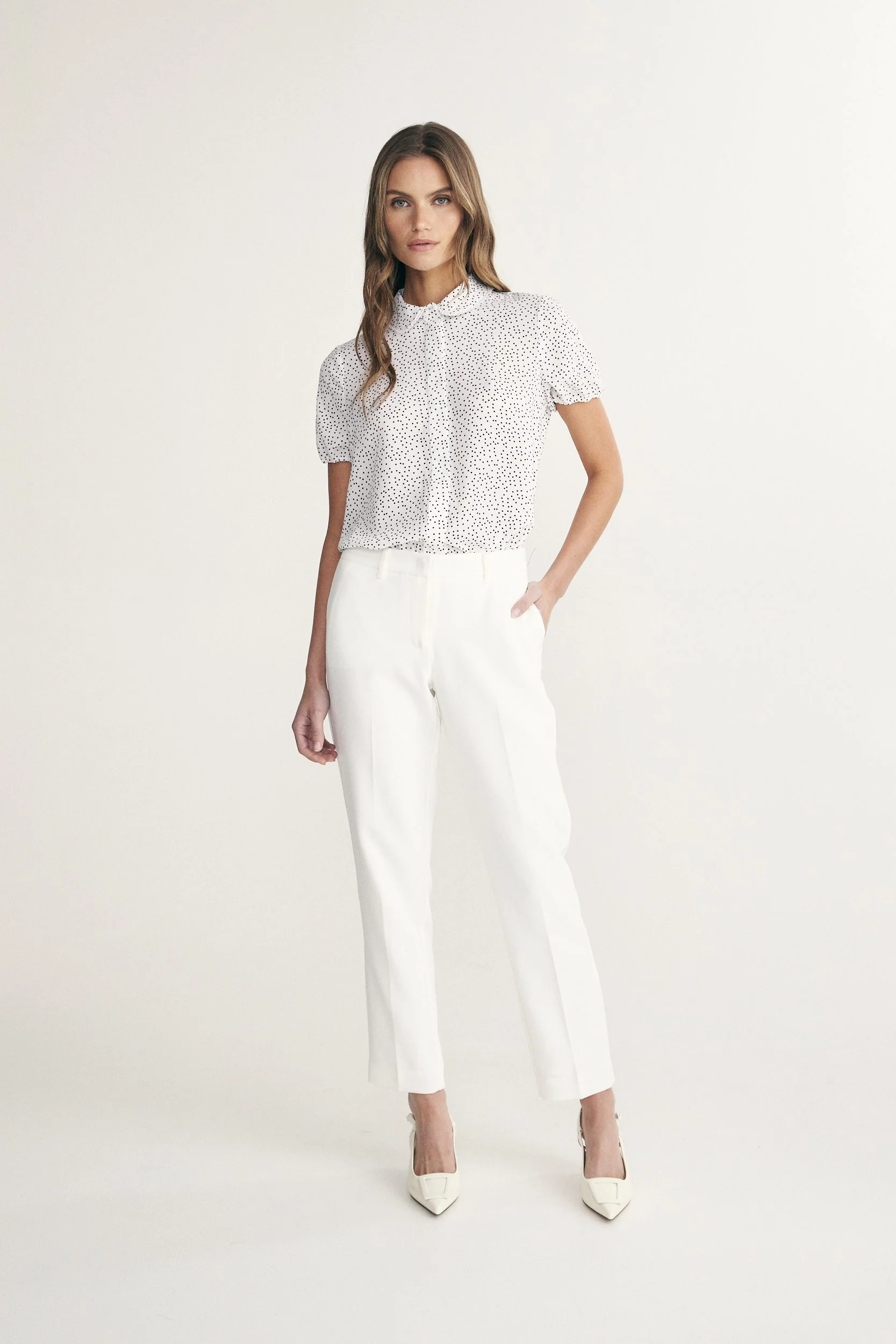 Straight cropped pant